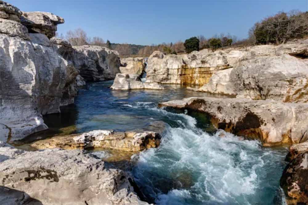 The Sautadet waterfalls